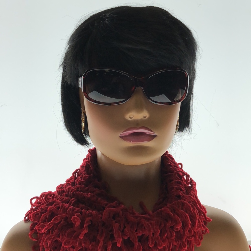 Oleg Cassini Red Oval Tortoise Shell Frame And Me… - image 5